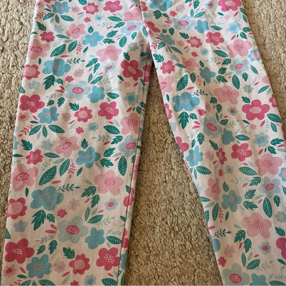 Stitchy Fish Floral Leggings Size 4 - Picture 2 of 4